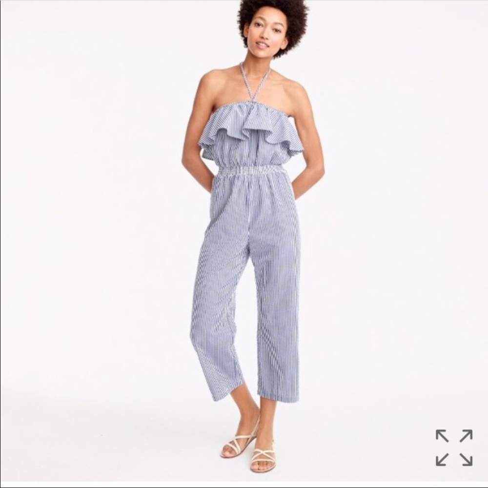 Seersucker Jumpsuit